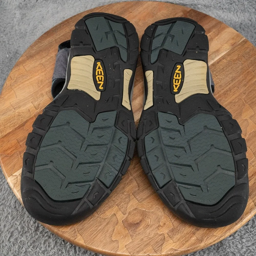 Men's KEEN Newport H2 WP Waterproof Sandals Trail Shoes Size US 10 Navy/Gray